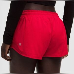 Lululemon hotty hot LR Low rise Oxford red size 6